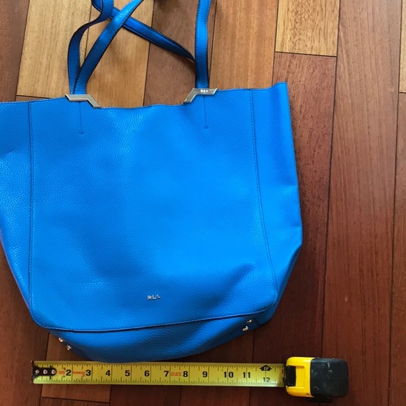 Ralph lauren blue leather tote - Picture 5 of 10